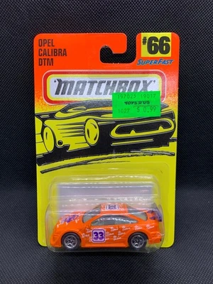 Matchbox - Vintage Opel Calibra GTC DTM Orange Superfast - 1:64 Scale - BOXED - Image 1 of 4
