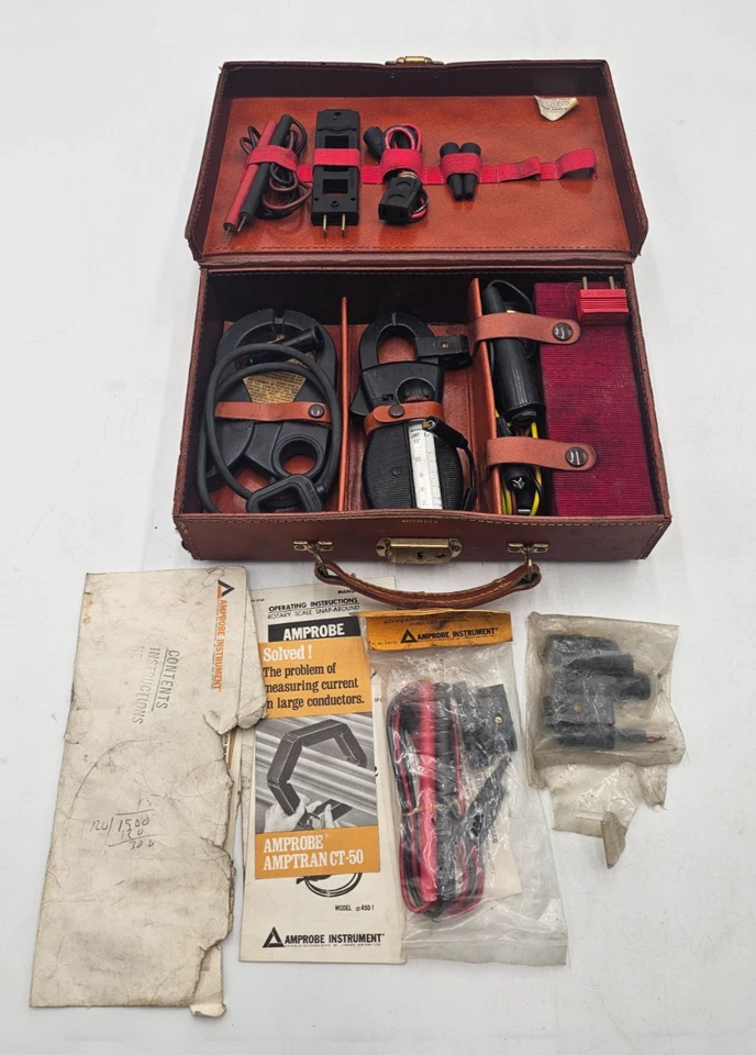 Kit Maestro Prueba Amprobe Vintage con Estuche, Instrucciones Foto 1 de 3