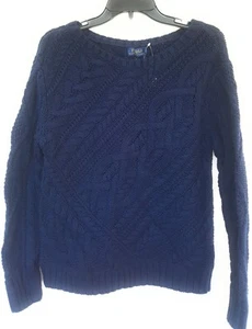 Polo Ralph Lauren Women's Long Sleeve Sweeter, Navy, Small - Picture 1 of 3