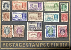 British Indian Postal Stamps Pie’s Anna’s & Rupees Series Lot - Picture 1 of 9