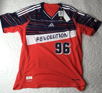 NWT Adidas Authentic 3rd New England Revolution Team Soccer Jersey Large Slim - Image 1 of 4