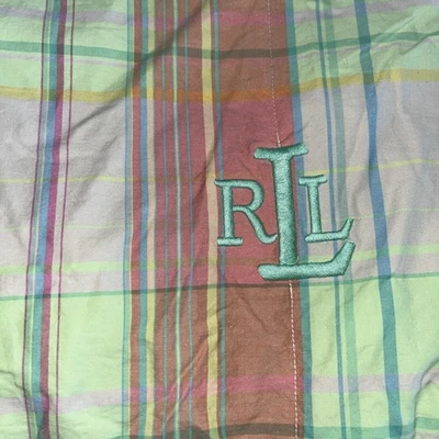 Ralph Lauren Boathouse Madras Plaid Twin Comforter - Image 1 of 4