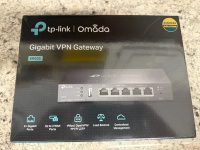 NEW TP-Link ER605 Omada Gigabit Multi-WAN VPN Router TL-ER605 - Image 1 of 3