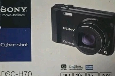 Sony Cyber-shot DSC-H70 Blue Original Box Accessories Battery Charger Tested  - Image 1 of 4