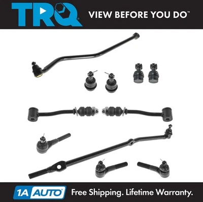 TRQ Ball Joint Track Sway Bar Tie Rod Suspension Kit for Jeep Cherokee 4WD 4x4 - Image 1 of 4