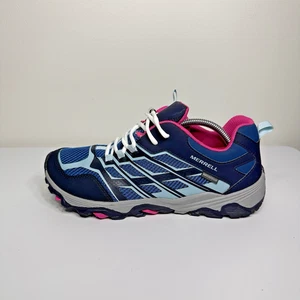 Zapatos de Senderismo Merrell Moab FST Bajos Impermeables Azul y Rosa Talla 7 Anchos - Imagen 1 de 12