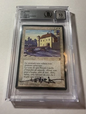 Italian Moat Legends MTG Beckett 10 Autograph Authentic - Image 1 of 4