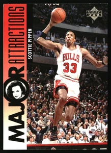 1995-96 Upper Deck - Major Attractions Scottie Pippen #338 (RC) - Picture 1 of 2