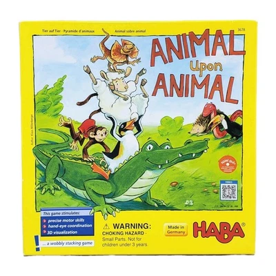 Animal Upon Animal Game Kids Wooden Stacking Balancing Dexterity Game ▪︎ HABA - Image 1 of 4