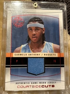 2003-04 Flair Final Edition Courtside Cuts Jerseys Red Carmelo Anthony #/175 RC - Picture 1 of 5