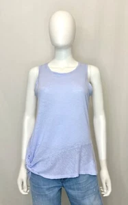 Athleta Knot Zephyr Leinen Tank S Lavendel Rundhals Atmungsaktiv Ärmellos Top - Bild 1 von 10