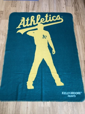 60x46 Oakland Athletics A's Baseball Throw Blanket SGA Kelly-Moore, Doolittle Cover