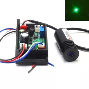 Módulo láser de punto verde 520 nm 100 mW 18x45 mm con controlador TTL y DC12V - Imagen 1 de 6