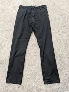 Quiksilver Chino Pants Youth Boys 27 Regular Fit Stretch Black Casual - Picture 1 of 8