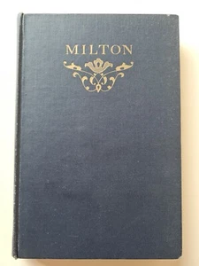 Milton Poetry & Prose HB Book 1925 Vintage Johnson Hazlitt Macaulay Oxford - Picture 1 of 10
