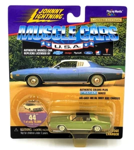 Johnny Lightning Muscle Cars U.S.A. 1973 Dodge Charger Limited Edition Green - Picture 1 of 6