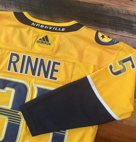New Adidas Nashville Predators Home Pekka Rinne Embroidered Size 50 L Jersey NHL Cover