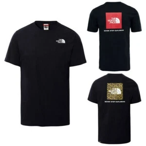 THE NORTH FACE T-Shirt Cotton Man Red Box Tee Jersey Logo Small NF0A2TX2 - Picture 1 of 9