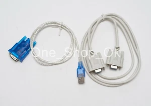 USB to DB9 Male + DB9 Female to Female Serial Converter RS232 Console Cable Pack - Picture 1 of 1