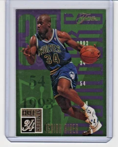 Isaiah Rider 1994-95 Flair números calientes #14 UNLV Minnesota Timberwolves - Imagen 1 de 1