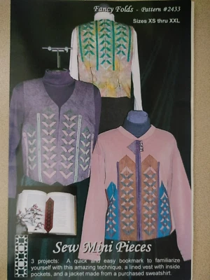 Fancy Folds Pattern 2433 Sew Mini Pieces Jacket Coat Lined Vest Sizes XS - XXL - Image 1 of 2
