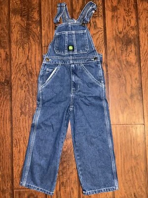 Mono con tirantes John Deere para niños y niñas talla 6 jean Foto 1 de 4