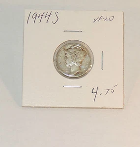 1944s Mercury Dime 10c USA Very fine Coin (8827) - Imagen 1 de 2
