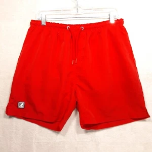 Kangol Mens Red Swimming Trunks Sz.Medium/Mesh Lining/Zipper Pockets - Picture 1 of 10