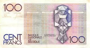Belgium 100 Francs ND. 1982 P 142 Circulated Banknote A16 - Picture 1 of 2