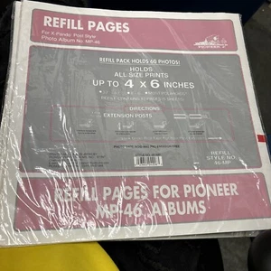 Neu Pioneer 4"x6" Album Nachfüllseiten für MP-46 Nachfüllpackung 5 Blatt Menge verfügbar JAT1 - Bild 1 von 2