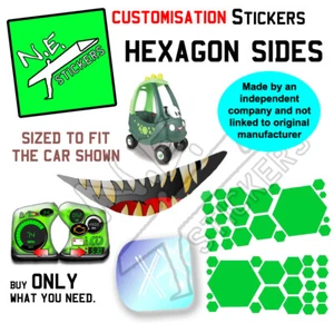 Replacement stickers TO FIT Little Tikes Dino Dinosaur Cozy Coupe car ride on - Picture 1 of 37