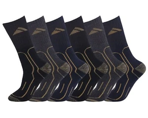 Dicke Herrensocken strapazierfähig Arbeitsstiefelsocke gepolsterte Ferse verstärkte Zehenpartie Größe 6-11 - Bild 1 von 9