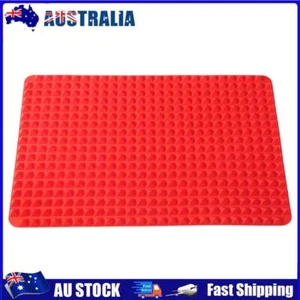 16x11inch Non-Stick Silicone Pyramid Baking Mat for Oven Grilling (Red) - Picture 1 of 9
