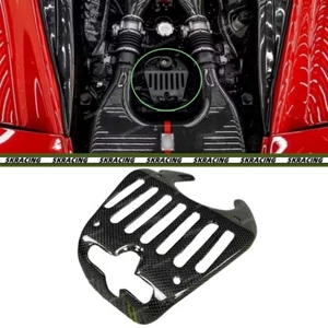 Fits Ferrari 458 Italia 10-15 Dry Carbon Fiber Engine Lid Lock Shield Cover Trim - Bild 1 von 15