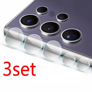 3 set per Samsung Galaxy S25 S24 Ultra Plus protezione fotocamera obiettivo pellicola vetro - Foto 1 di 5