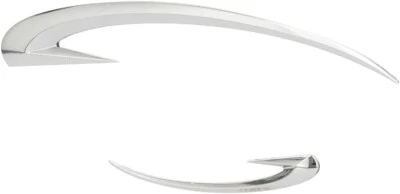 LOGO ADESIVO STEMMA FREGIO 3D CROMATO CONTORNO CORNICE PER LOGO AUTO RACE SPORT - Immagine 1 di 2