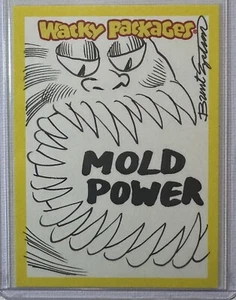 Wacky Packages 2013 ANS 10 Sketch Card MOLD POWER Signed 1/1 - Picture 1 of 2