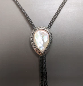 Water Drop Pearl Bola Bolo Tie Wedding Necklace for Men Women - Western Necktie - Picture 1 of 5