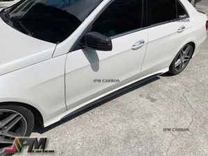 Carbon Fiber Side Skirts Cover for 2015-2017 W218 CLS500 Facelift w/ AMG Sports - Bild 1 von 3