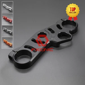 For GSXR 1000 2007-2008/GSX-R 600/750 06-08 2009 CNC Triple Tree Top Clamp Black - Foto 1 di 11