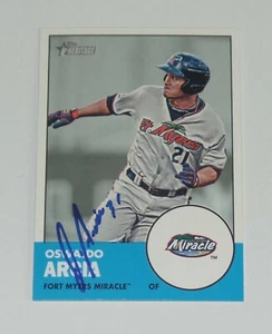 OSWALDO ARCIA SIGNED AUTO'D 2012 TOPPS HERITAGE MINORS CARD #116 TWINS DBACKS - Picture 1 of 1