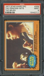 1977 O-Pee-Chee Star Wars #259 The Princess Gets the Brush PSA 9 - Imagen 1 de 1