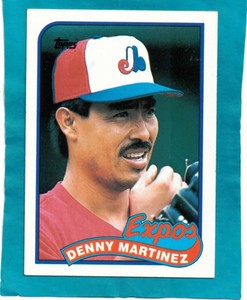 DENNY MARTINEZ # 313 - 1989 Topps Baseball Card NR-MT Condition