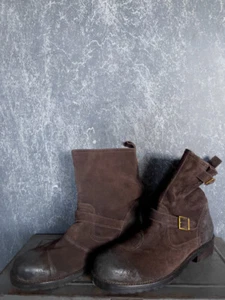 BELSTAFF stivali pelle 9 43 Leather Boots Malenotti RARE excellent conditions - Foto 1 di 2