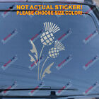 Thistle Scottish Flower Decal Sticker Scotland Car Vinyl Pick Size Color G