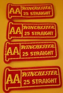 VINTAGE WINCHESTER AA 25 STRAIGHT PATCH!    1.5"X3.75"