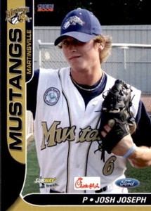 2006 Martinsville Mustangs Choice 10 Josh Joseph Axton Virginia VA Baseball Card