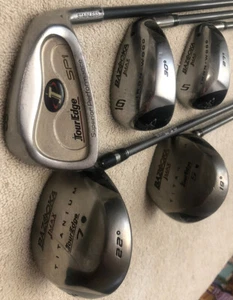 Tour Edge BAZOOKA JMAX Titanium 5 7 Woods Iron-Wood Hybrid Irons 5 & 6 RH Womens - Picture 1 of 9