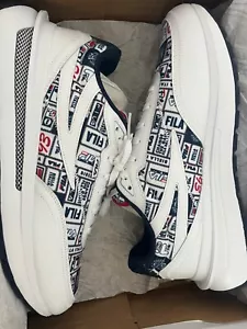 Fila - Renno Patchwork - 1CM01284-125 - WHT/FNVY/FRED - Size 12 Men's Shoes - Picture 1 of 5
