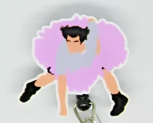 Ace Ventura Jim Carrey Tutu Badge Reel ID Holder Nurse Mental Health BHS Psych - Picture 1 of 2